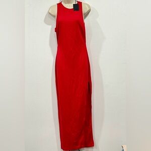 NWT NBD Red Cutout Maxi Dress